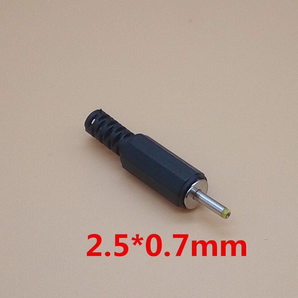 5Pcs 5.5x2.5 5.5x2.1 4.8x1.7 4.0x1.7 3.5x1.35 2.5x0.7mm Male DC Power Plug Connector 180 degree Plugs