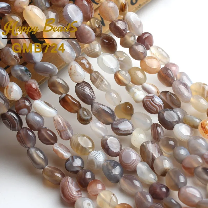 6-8mm Natural Irregular Botswana Sardonyx Agates Beads Loose Spacer Stone Beads For DIY Making Bracelet Jewelry 15