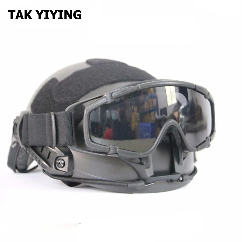 TAK YIYING Outdoor Airsoft Ballistic tactical Goggle for Tactical Helmet anti-fog lens