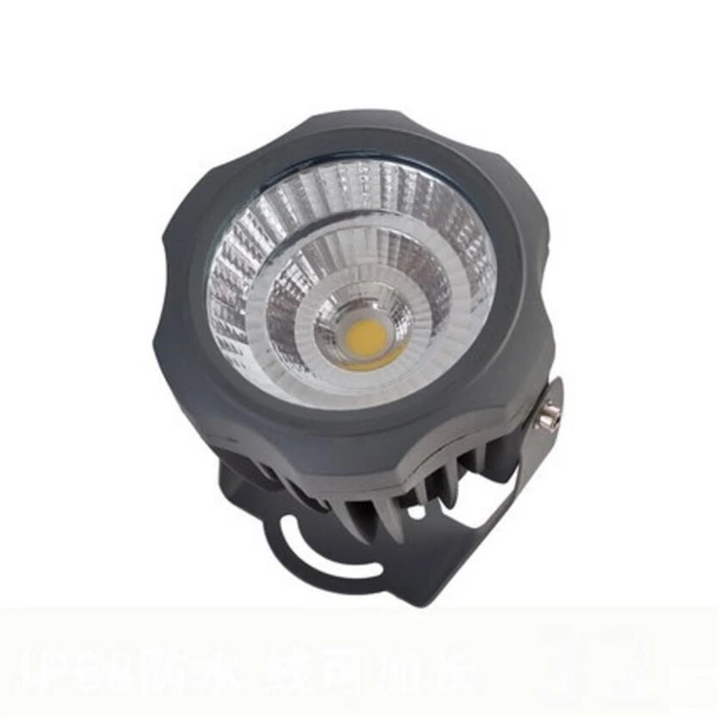 Outdoor Spotlights 30W/20W/10W LED Waterproof Tree Lights Lawn High-Power Round COB Ultra-Bright Floodlights