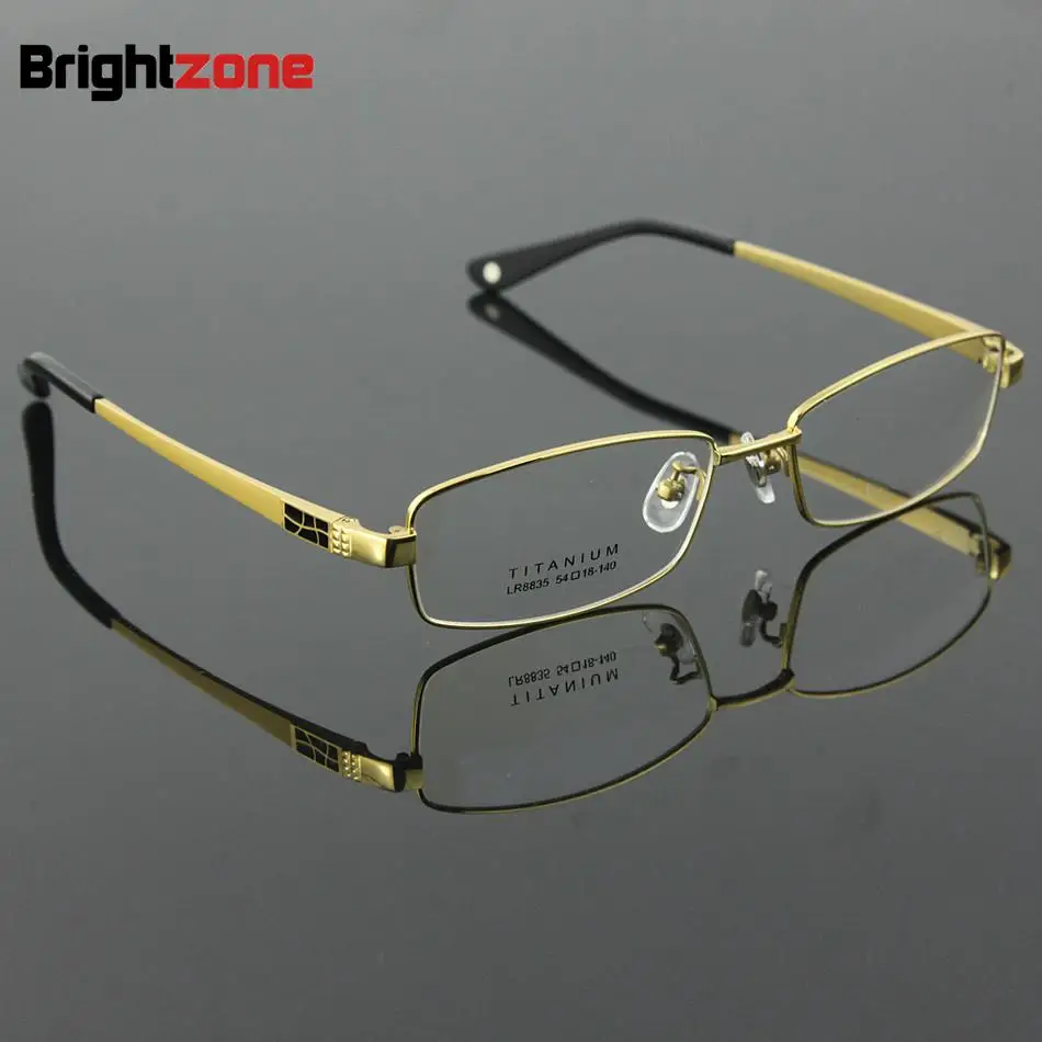 Bestseller Full Rim Pure Titanium Men's Eyeglasses Optical Frame Eyewear Prescription Eye Glasses Spectacle frame Size 54-18-140