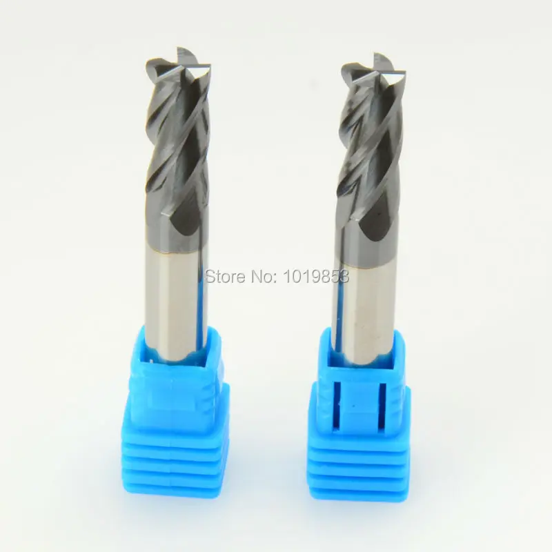 3pcs SLONS S200-8x8x60L HRC50 8mm shank diameter Solid carbide end mill milling cutter for steel or cast iron