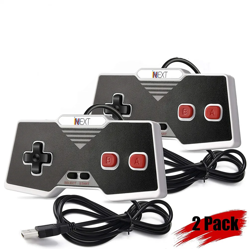 1pcs/2pcs New Classic Retro Wired USB Game Controller For NES Joypad Joystick Gamepad  for PC LAPTOP MAC windows