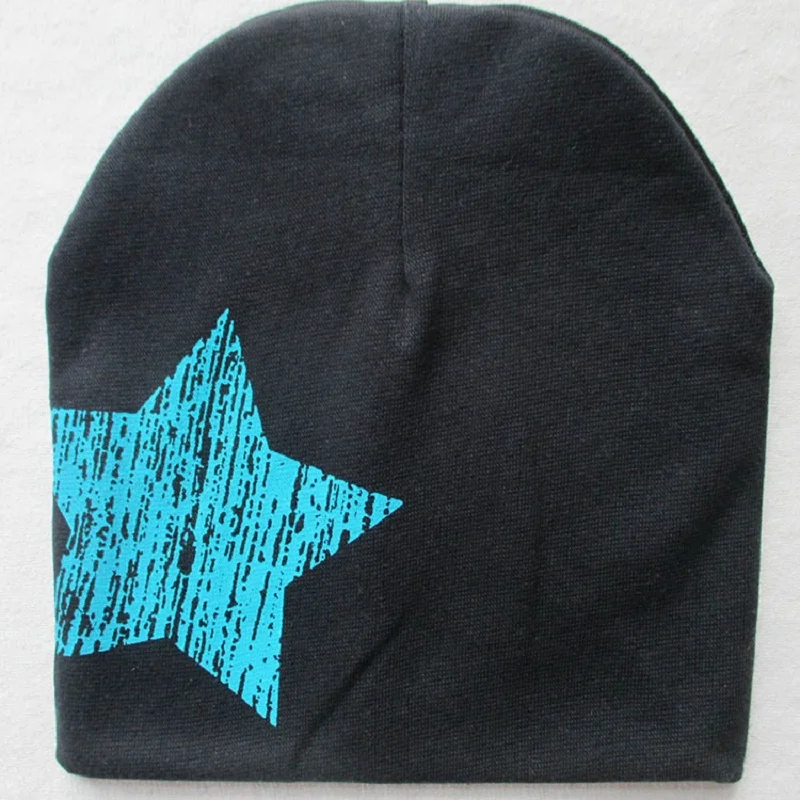 Autumn Winter Baby Boy Star Printing Cotton Beanie Hat Kids Caps