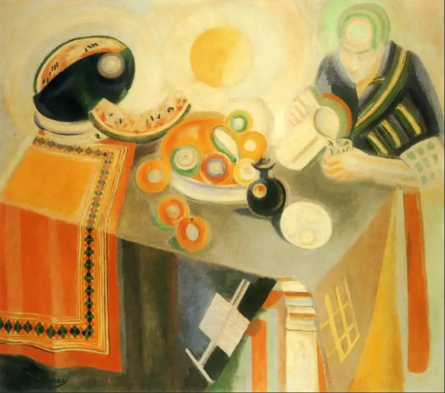 

High quality Oil painting Canvas Reproductions The Bowl (1916) by Robert Delaunay hand painted