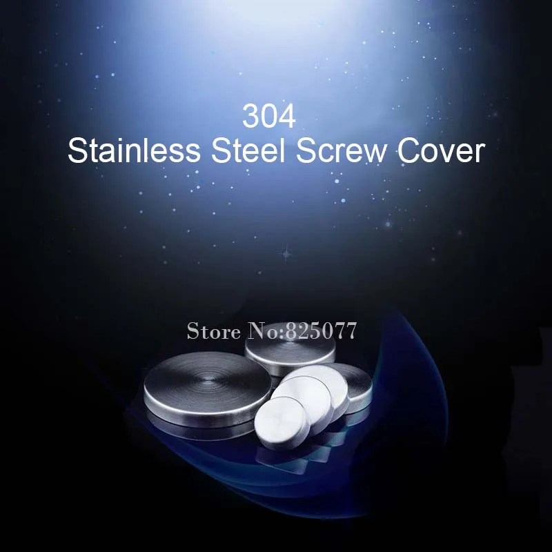 500PCS Diameter 30mm screw cover caps 304 stainless steel standoff screw cover advertisement fixing screws mirror screws KF855