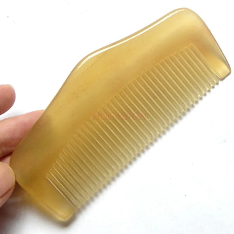 Pocket Comb Pure Natural Yellow Horn Combs White Corner Hairbrush Cost Effective Hairdressing Supplies High Grade Gift Sale