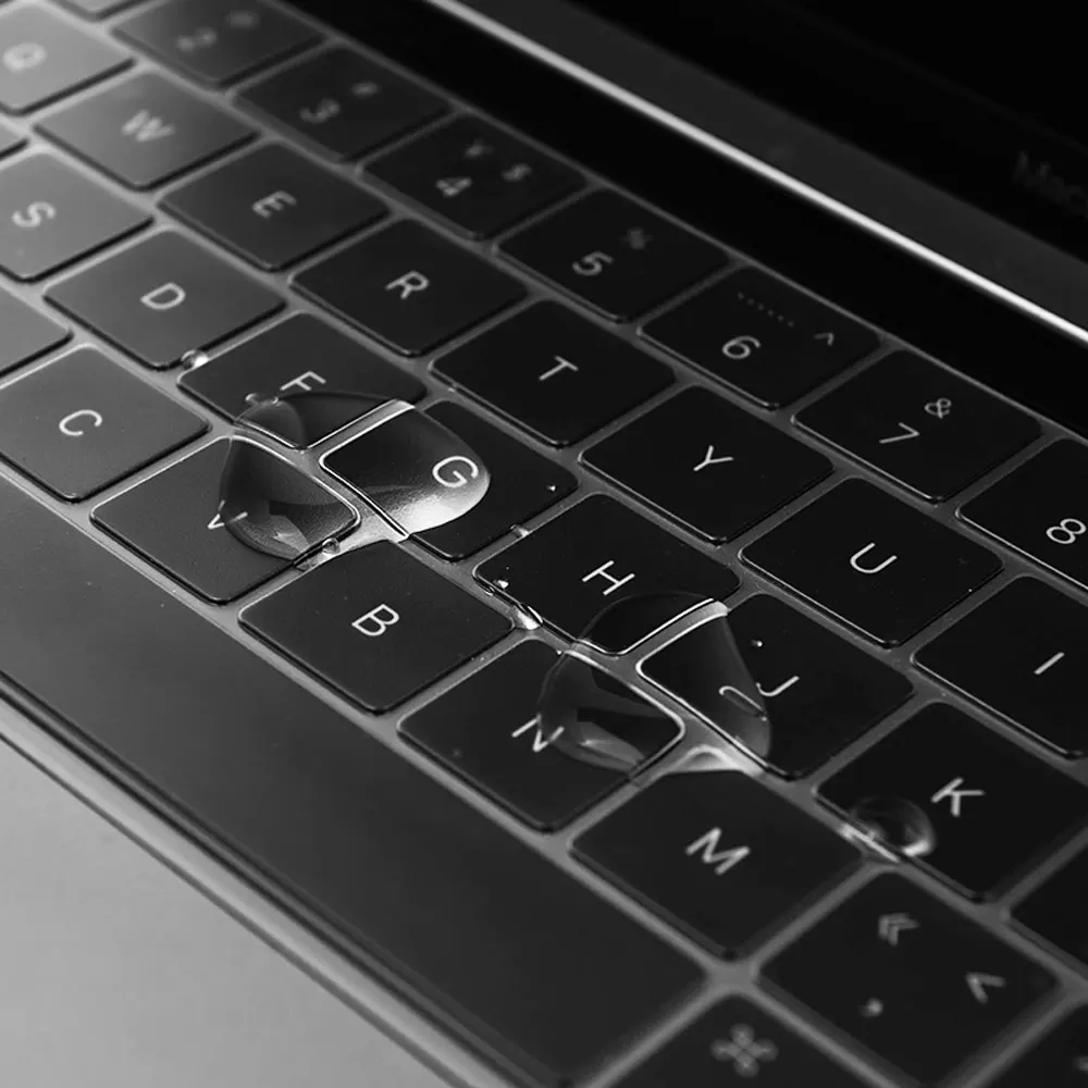 WIWU US Layout Laptop Keyboard Cover for MacBook Pro 16 2023 High Transparency No Letters Waterproof for MacBook Air 13.6 2024