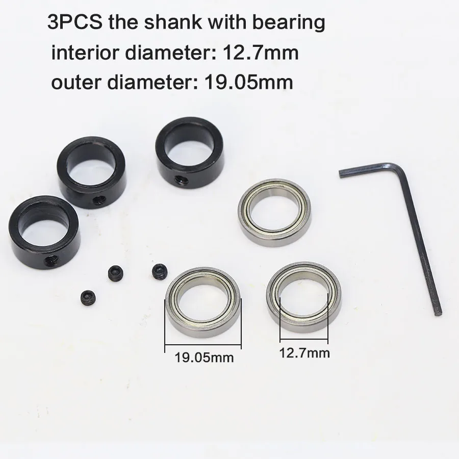 Top Mounted 1/2, 3/8, 3/4 Bearing & Stop Ring for 1/4\