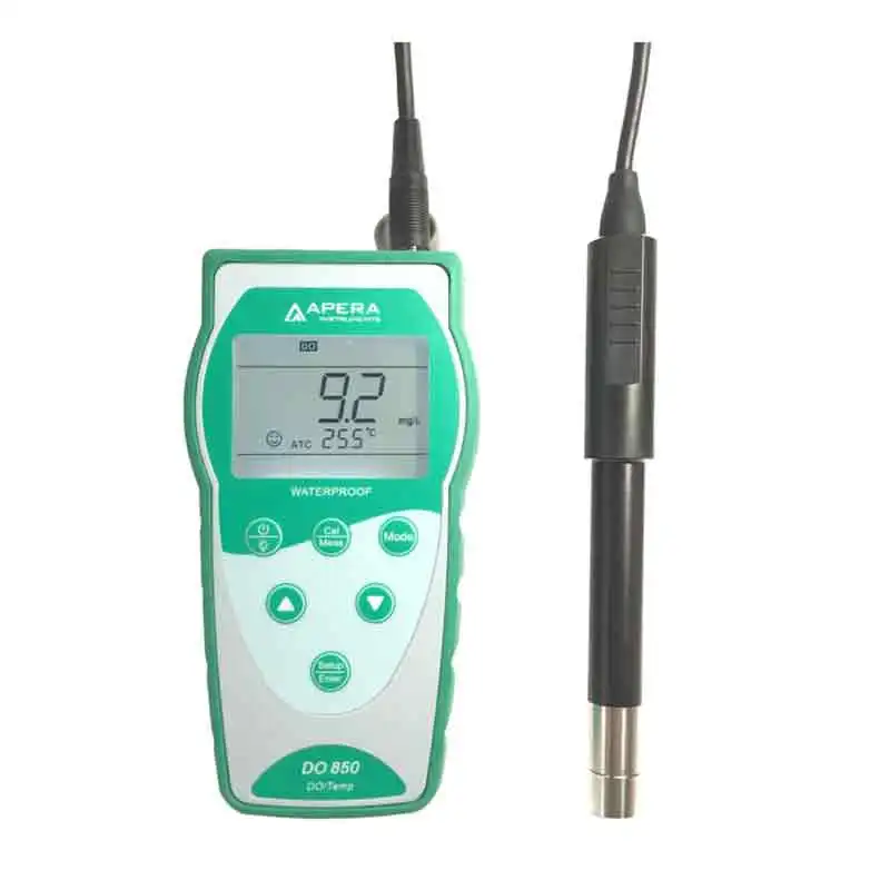 Portable Optical Dissolved Oxygen Meter Kit D.O. tester analyzer No Membrane No Solution No Hassle CE RoHs