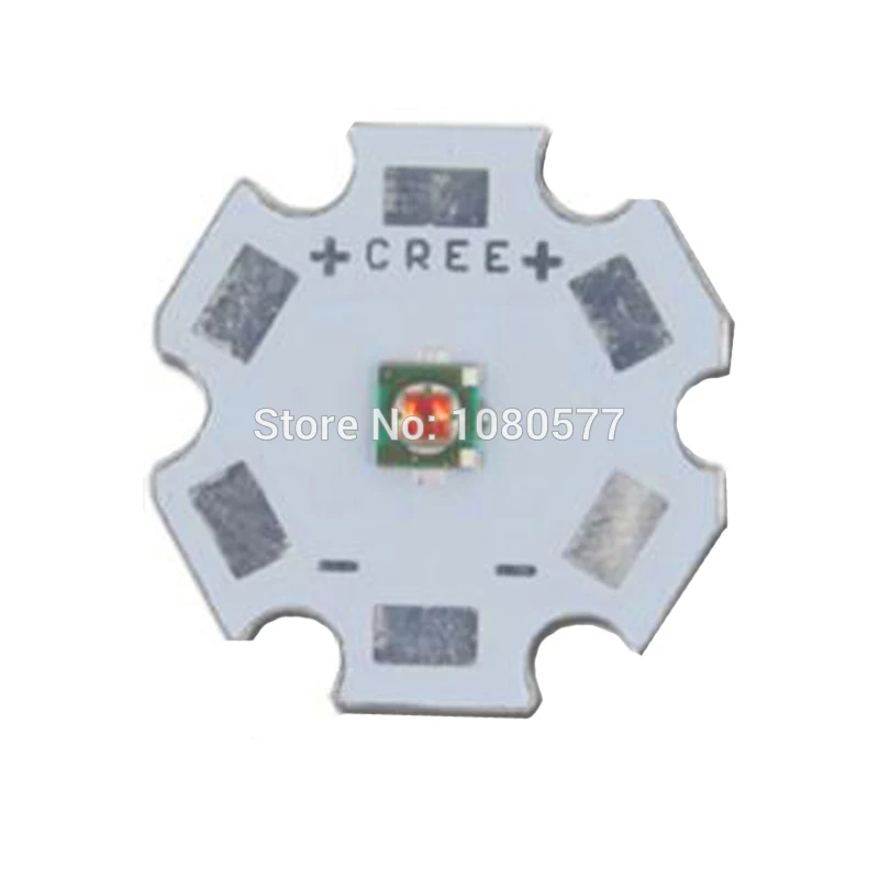 10pcs-50pcs Cree LED XPE XP-E R3 1W-3W High Powr LED Red 620nm Green 520nm Blue 460nm 3535 SMD Chip with 20mm 16mm Heatsink