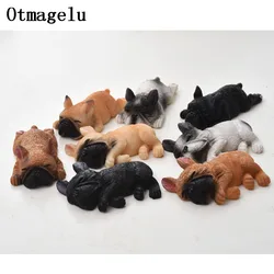 1pcs French Bulldog Fridge Magnets For Home Decoration Cute Cartoon Dog Sleep Pattern Refrigerator Stickers For Kids Stickers