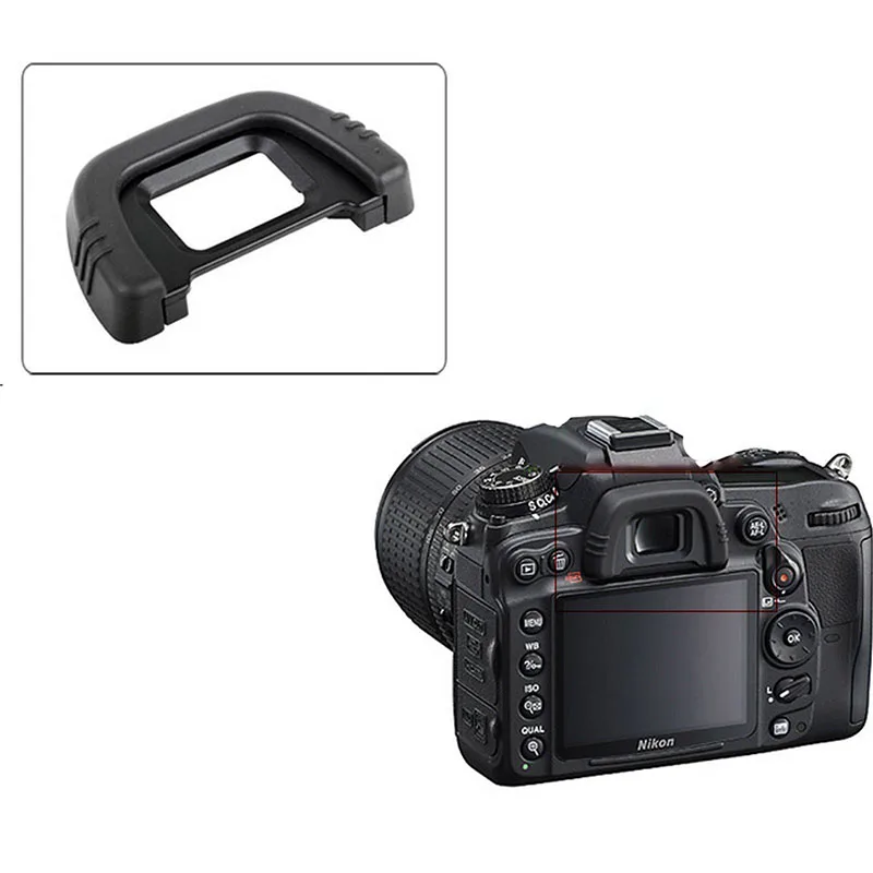 Câmera Eyecup Viewfinder Protection Cover, DK-21 para Nikon D200, D300, D90, D80, D7000, D600