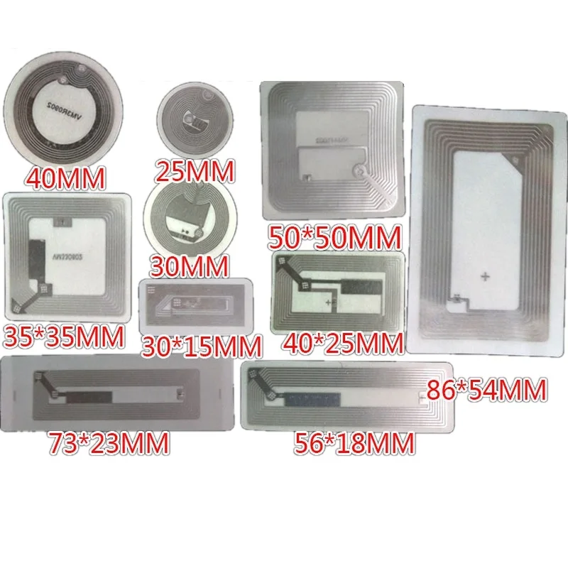 

100 шт. RFID 13,56 МГц IC-карта M1/S50 1K метки HF ISO14443A F1108 наклейка со смарт-чипом