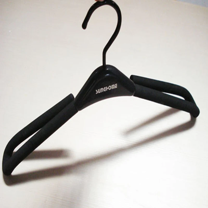 

10pcs/lot 41cm/45cm high grade double line sponge clothes rack plastic men and women hangers