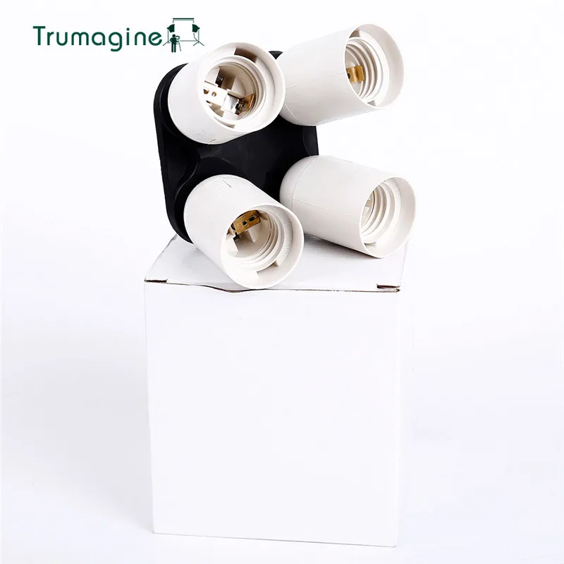 

TRUMAGINE 4 in1 E27 Socket Base Socket Light Lamp Bulb Holder Adapter Photography Studio Accessories For Studio Softbox