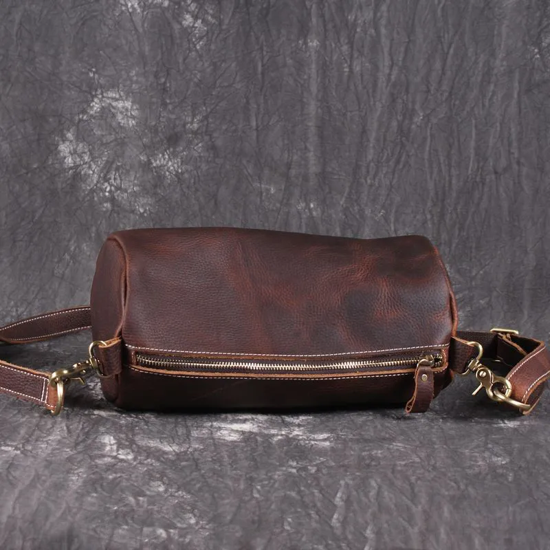 Vintage Casual Genuine Leather Small Shoulder Bag Men Crossbody Bag male  Leather Messenger Bag Leisure Men sling Bag