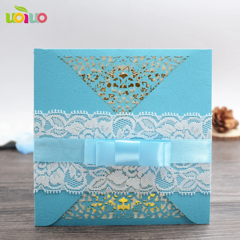 10pcs Laser Cut Invitation Cards for Wedding Decoration with Insert (Printing Need Extra Cost) INC067