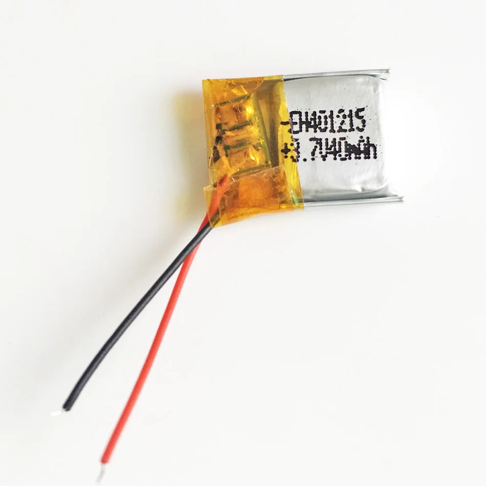 5 szt. 3.7V 40mAh 401215 litowo-polimerowa Lipo akumulator do inteligentnego zegarka MP3 Bluetooth zestaw słuchawkowy rejestrator słuchawkowy