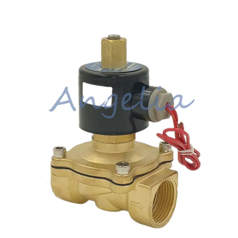 

G3/8" N/O AC220V/110V/24V Brass Electric Solenoid Valve Water Gas Air Normally Open Type