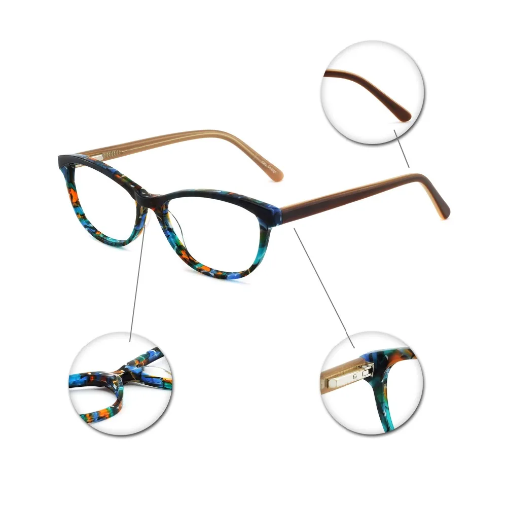 OCCI CHIARI Brand Designer Eyeglasses Radiation Protection Prescription Nerd Lens Medical Women Optical Glasses Frame PANA