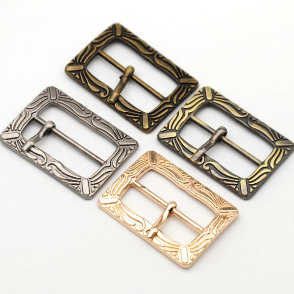 4Pcs Metal Alloy Buckle Clip, Black Nickle, Antique Brass Belt Buckle, 1 \