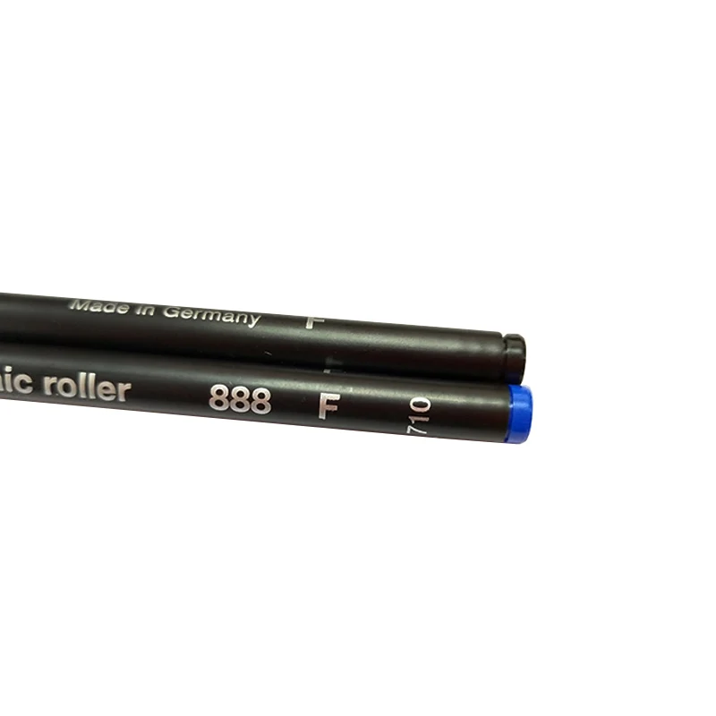 12PCS/LOT Ceramic RollerBall pen refill BLACK or BLUE Schmidt SRC 888 F executive stationery set student supplies