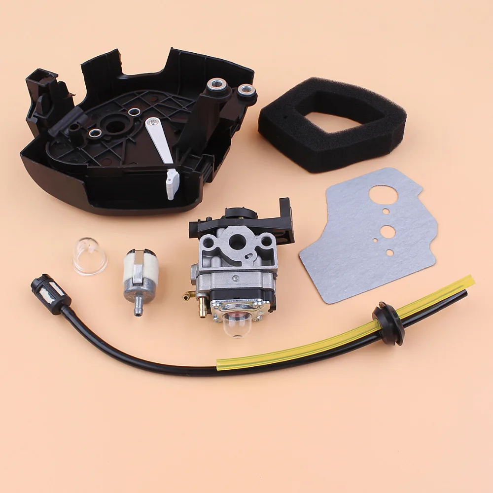 Bộ Chế Hòa Khí Lọc Không Khí Bao Nhà Ở Nhiên Liệu Dòng Grommet Dành Cho Xe Honda GX35 GX 35 1.3HP 4 Thì Gas Mini Xe Máy động Cơ Strimmer Cắt