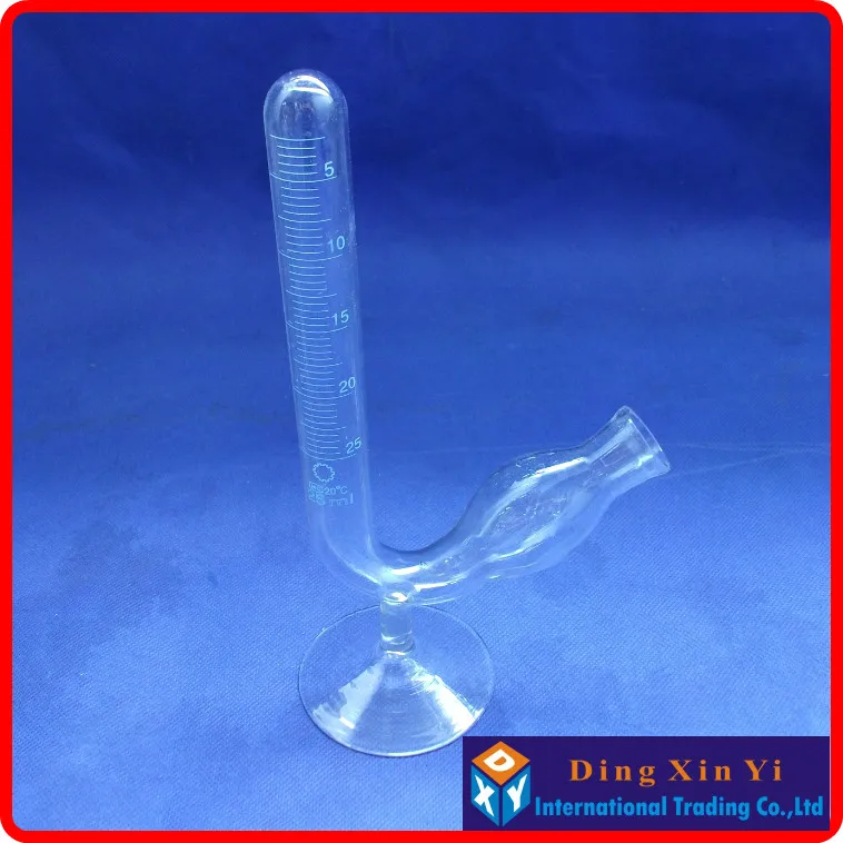 25ml Fermentation tube with graduated,on glass foot