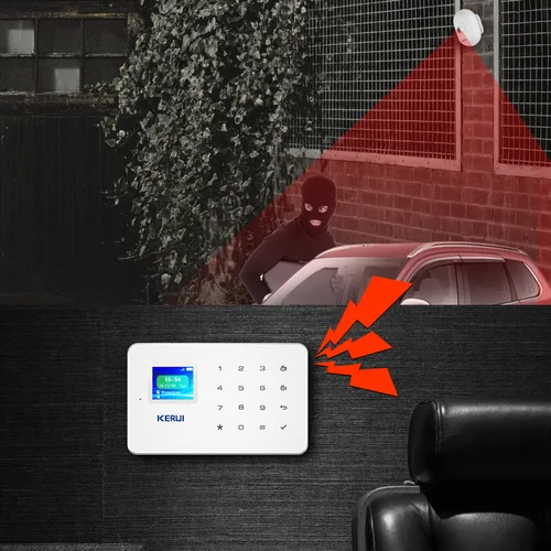 Imagen 2 del producto KERUI P861 Detector de Sensor de movimiento PIR impermeable para KERUI alarma de seguridad inalámbrica alarma antirrobo de garaje de entrada