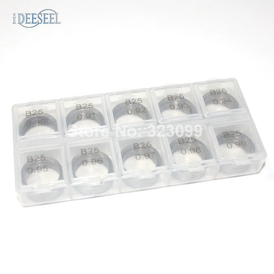 IDEESEEL Adjusting Shim B25 Common Rail Injector adjustment Shim B25 Gasket washer B25 Size: 0.90-0.99mm(Quantity 100Pieces/Lot)