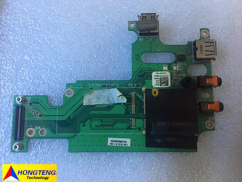 Used Genuine FOR Dell Inspiron 14R N4010 Dual USB Audio Port Board DAUM8TB14F0 N3YXM 100% TESED OK