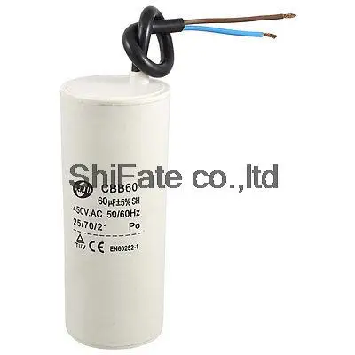 

Air Conditioner AC 450V 60uF 50/60Hz CBB60 Motor Run Capacitor