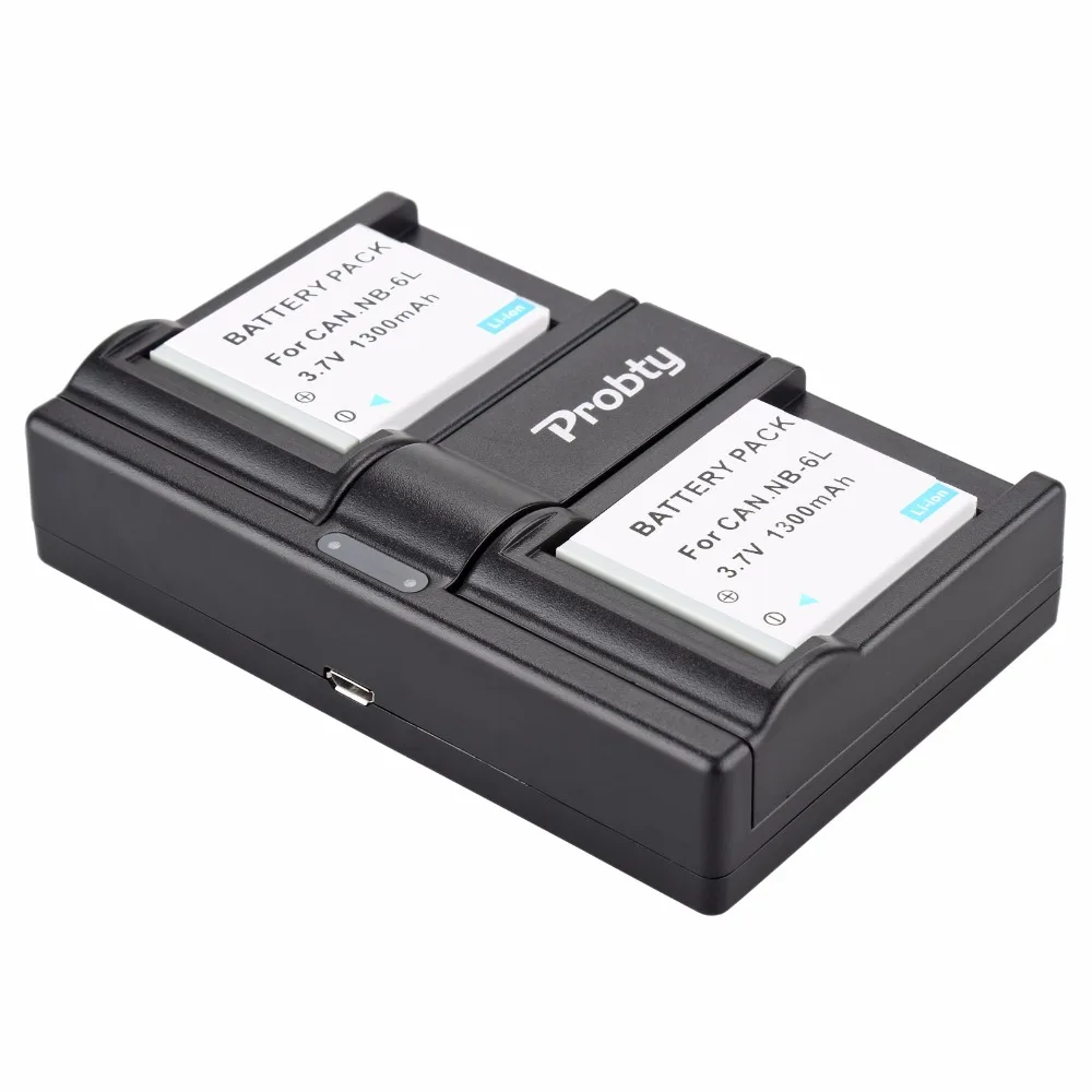 البطارية و USB شاحن مزدوج ، كانون IXUS 85 هو IXUS 95 هو IXY 110 هو PowerShot D10 S90 SD1200 ، NB-6L NB 6L NB6L ، 2 قطعة