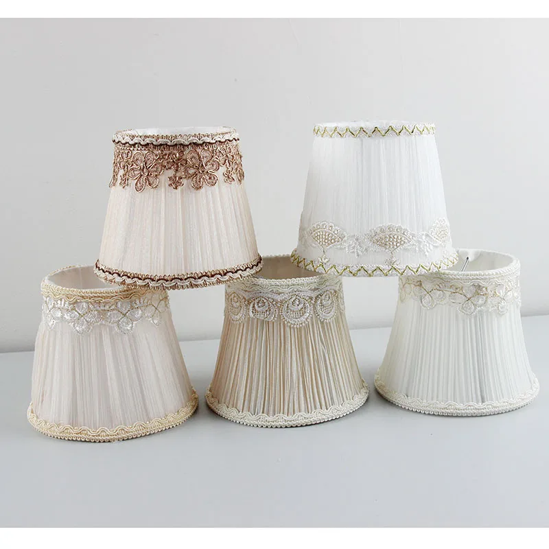 

Commonly used Luxury Style, Pink Lace Lamp shades, High Quality Glass Crystal Chandelier Lampshade, Clip on