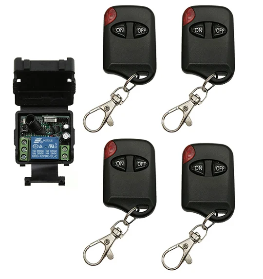 

DC12V 24V 1CH 1 CH Wireless Remote Control Switch System Receiver+cat eye Transmitters Gate Garage Door/window /lamp /shutters