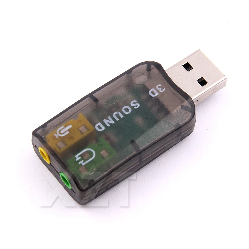 USB to 3D Audio USB External Sound Card Adapter 5.1 Channel Sound Professional Microphone 3.5mm