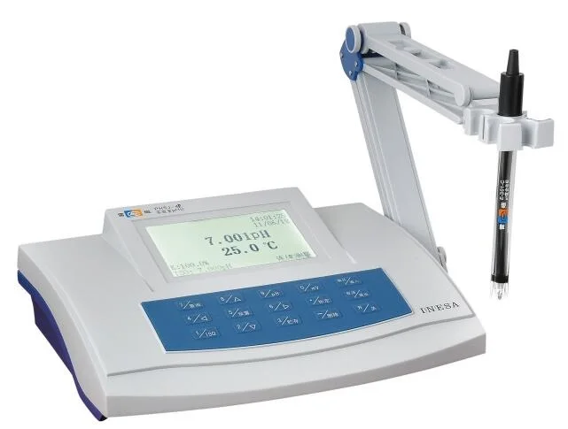 Free Shipping Lab Bench PH Meter Tester (-2.00~20.00)pH Accuracy:+-0.01pH