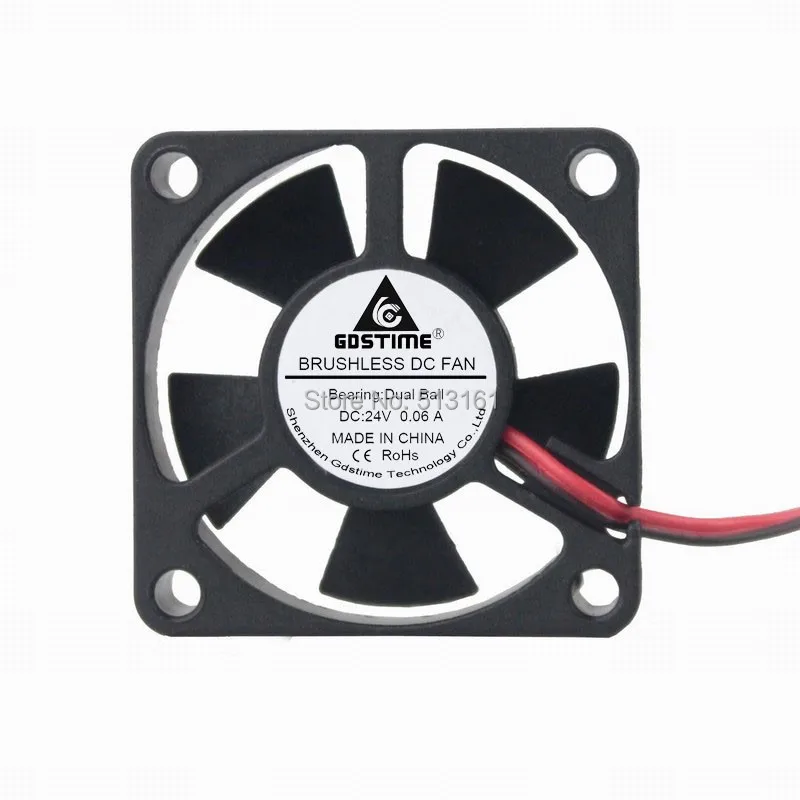 Gdstime 35mm 24V 35x35x10mm 3510 2Pin Ball Bearing Small Brushless DC Cooling Cooler Fan