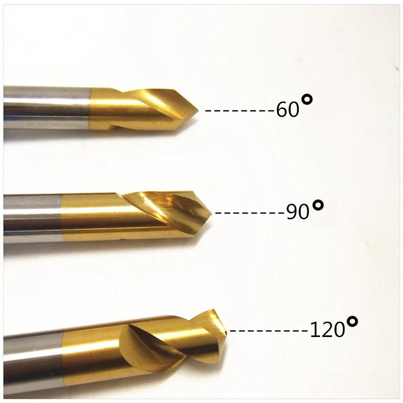3 Mm 4 Mm 5 Mm 6 Mm 8 Mm 90 Độ Thép Tốc Độ Cao HSS Phủ Titan Thẳng Vít chamfer Mũi Khoan Trung Tâm Hút Mũi
