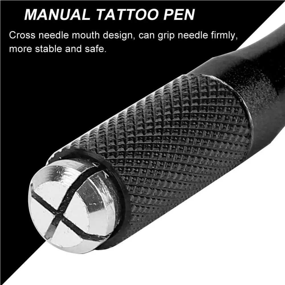 Caneta manual para sobrancelha semi-permanente, 5 peças, delineador para sobrancelha lábio, máquina de tatuagem, caneta para iniciantes de prática