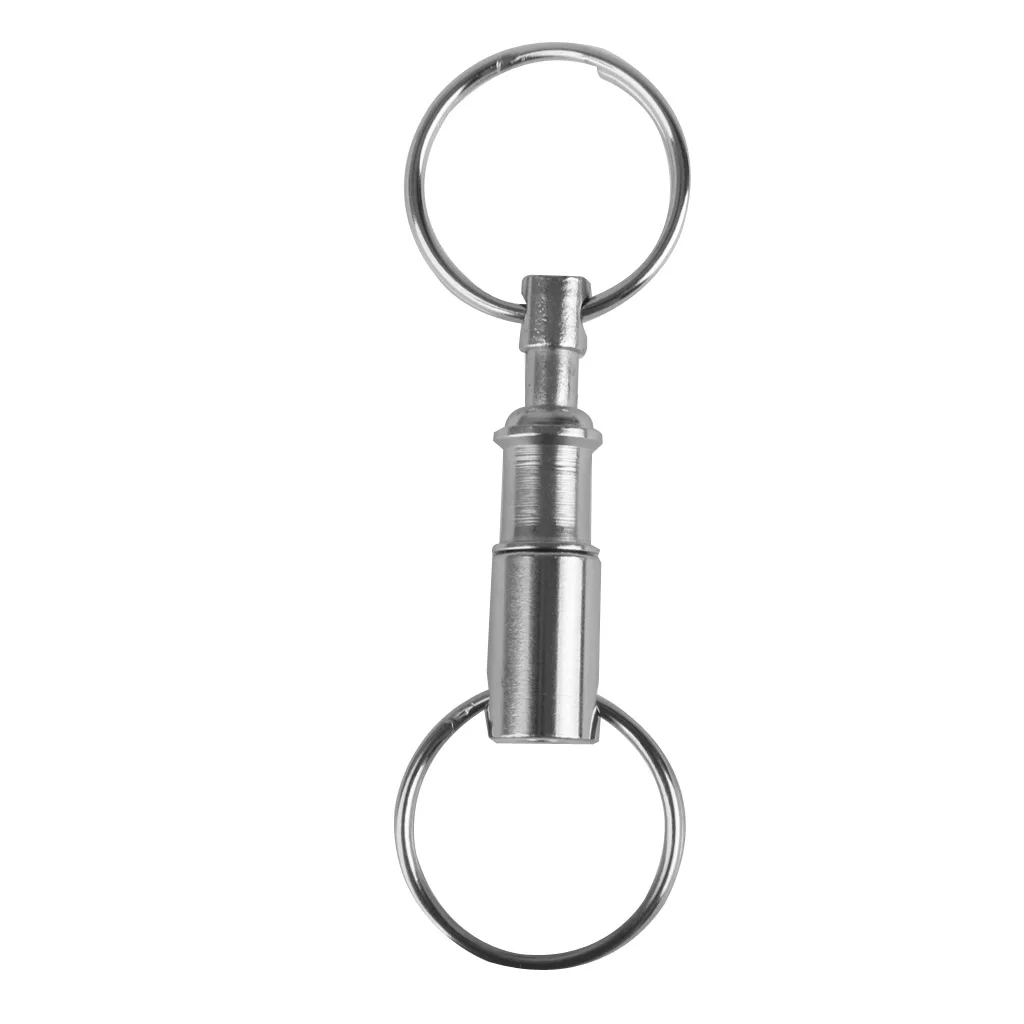 10 Pcs Afneembare Quick Release Sleutelhangers Dubbele Split Ringen End Riem Houder Snap Lock Houder