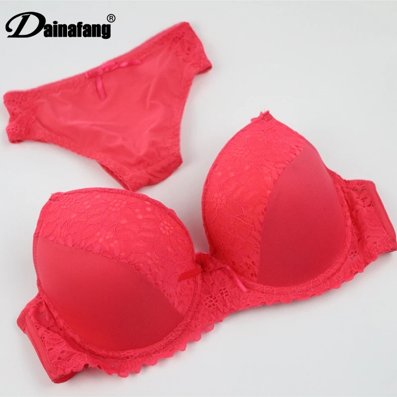 Push Up Sexy Bra Panty Sets Big Yards Of High Grade Lace Lingerie VS Secret Fashion Brand Underwear For Women