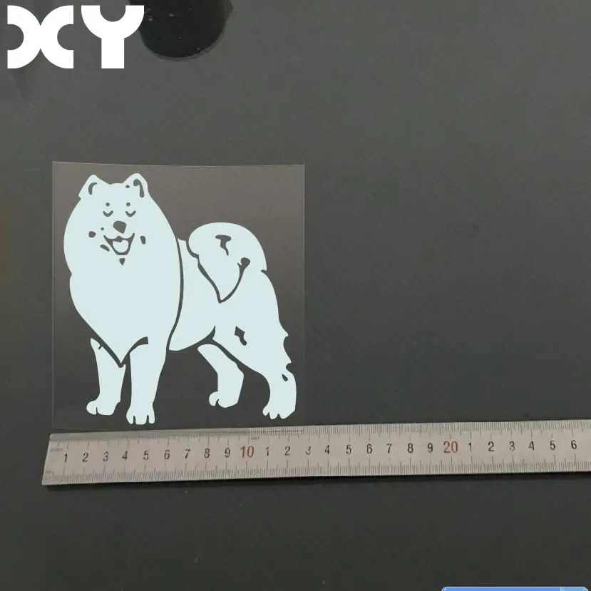 Samoye Dog New Style Reflective Funny Cool Devil Car Stickers for Car Door Window Light Brow or Anywhere of the Car Body