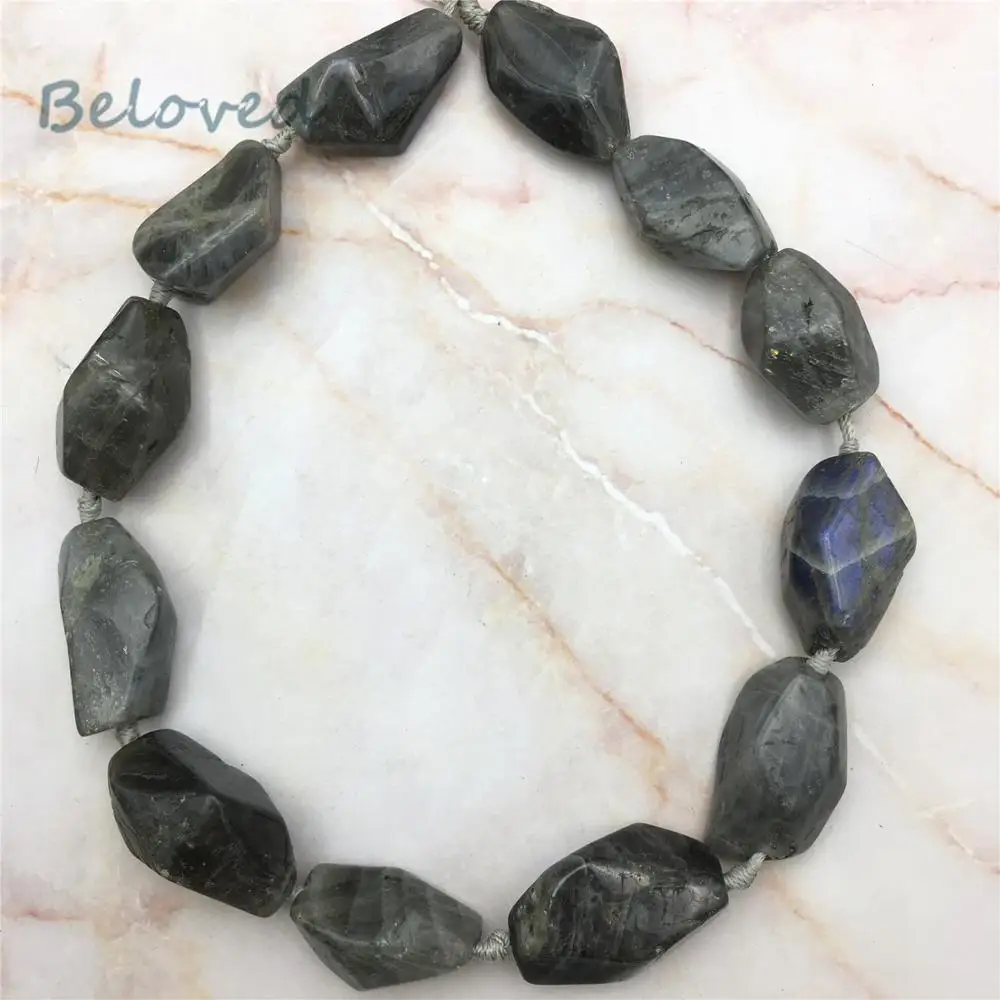 

Irregular Faceted Flash Labradorite Nugget Stone Beads,Spectrolite Gems Stone Pendant Beads For Jewelry DIY,BG18278