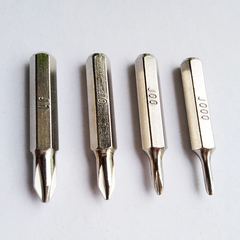 CRV Phillips Bit J000/J00/J0/J1 4mm zestaw wkrętaków naprawa dla Apple iPhone, 50 zestawów/partia