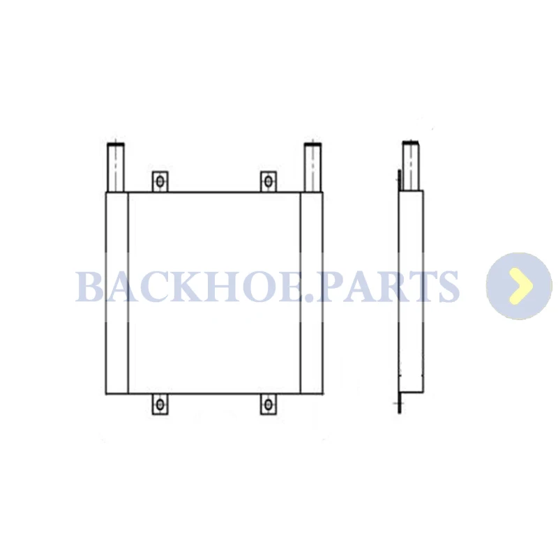 Oil Cooler 4464826 for Hitachi Excavator ZAX70