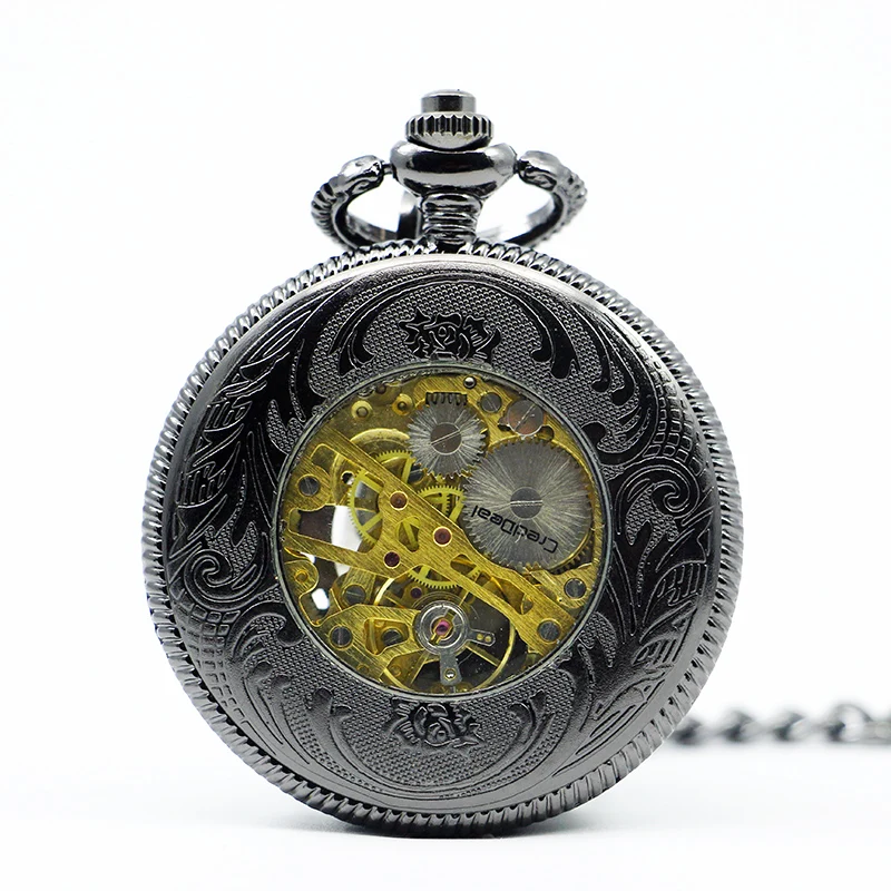 Exquisite Sun Shape Skull Handmade Mechanical Pocket Watch Vintage Pendant Necklace Bracelet Steampunk Clock Gift