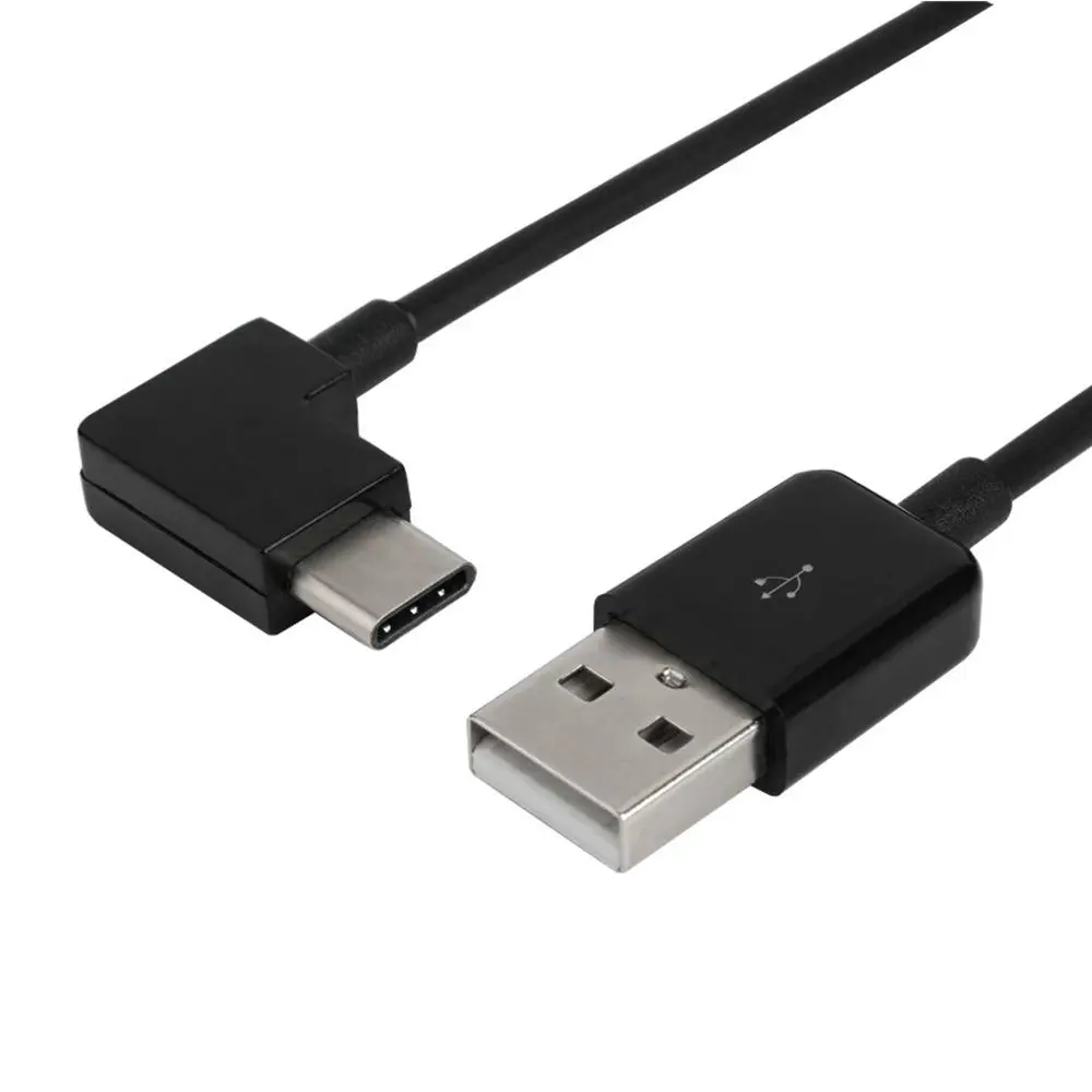 الزاوية اليمنى USB 3.1 Type-C USB-C إلى USB 2.0 كابل 90 درجة موصل للكمبيوتر اللوحي والهاتف الخليوي 0.2M/1M/2M/3M