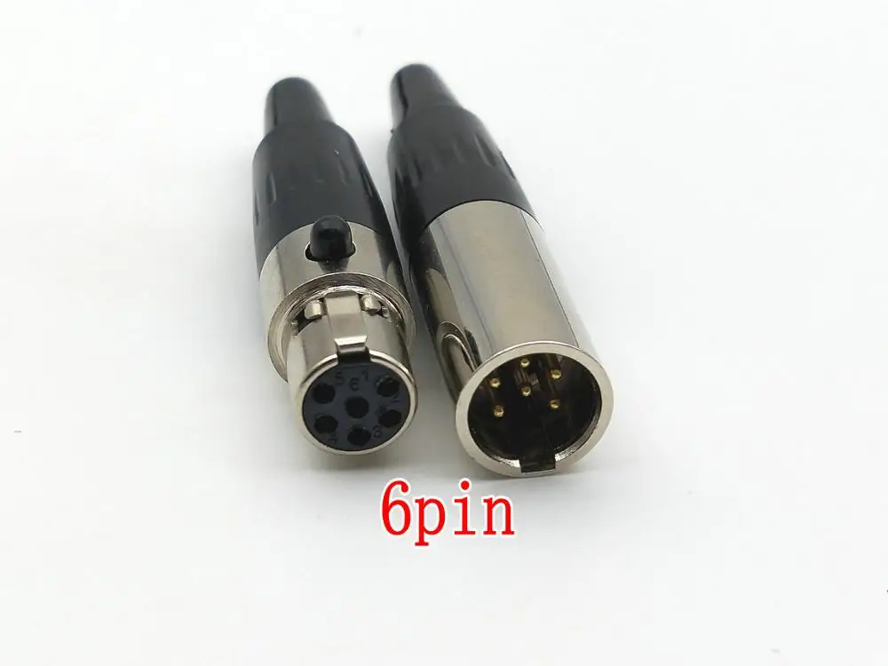 Imagem -05 - Xlr 3pin 4pin 5pin Pinos Plugue Macho Fêmea Conector de Adaptador 100 Peças